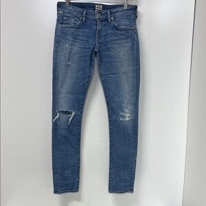 Citizens of Humanity Premium Vintage Skinny Jeans, Size 28, Distressed